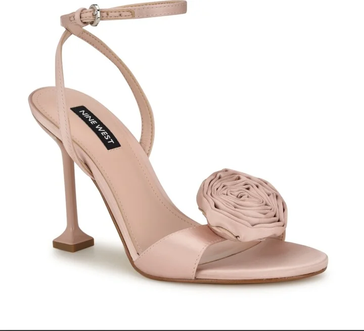 Nine West Women's Neve Almond Toe Ankle Strap Dress Sandals