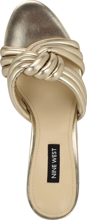 Nine West Women's Norene Slip On Tapered Heel Dress Sandals - Image 8