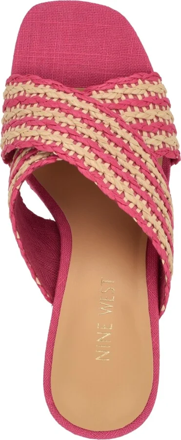 Nine West Women's Novela Woven Slip-On Wedge Sandals - Image 4