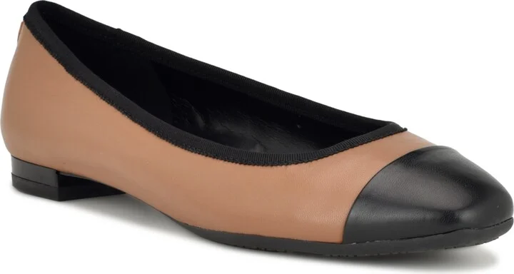 Nine West Women's Ollin 9X9 Slip-On Square Toe Dress Flats