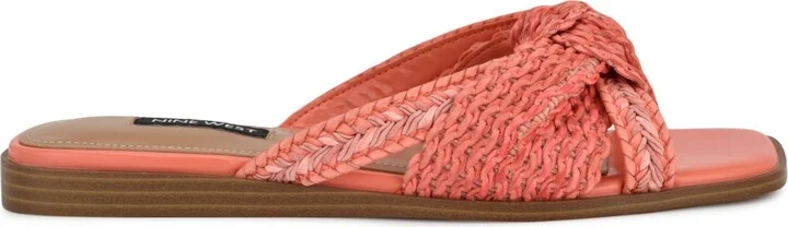 Nine West Women's Omansa Square Toe Casual Flat Sandals - Image 2
