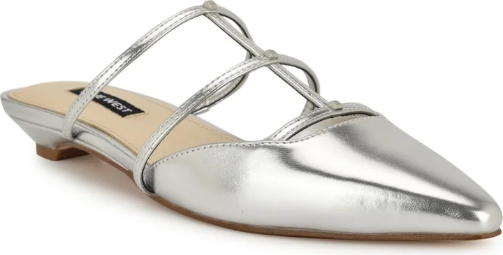 Nine West Women's Paoly Caged Slip-On Mule Flats