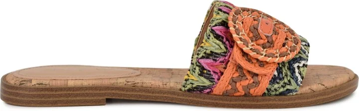 Nine West Women's Poland Woven Slip-On Flat Sandals - Image 2