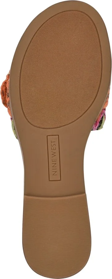 Nine West Women's Poland Woven Slip-On Flat Sandals - Image 5