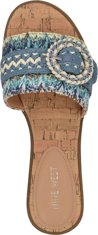 Nine West Women's Poland Woven Slip-On Flat Sandals - Image 8