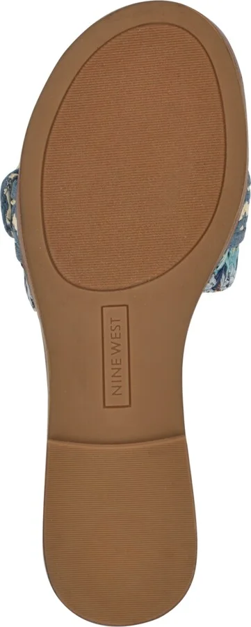 Nine West Women's Poland Woven Slip-On Flat Sandals - Image 9