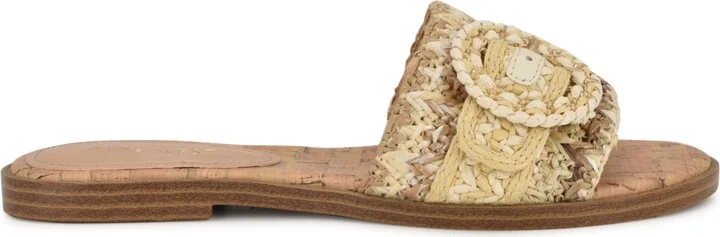 Nine West Women's Poland Woven Slip-On Flat Sandals - Image 10