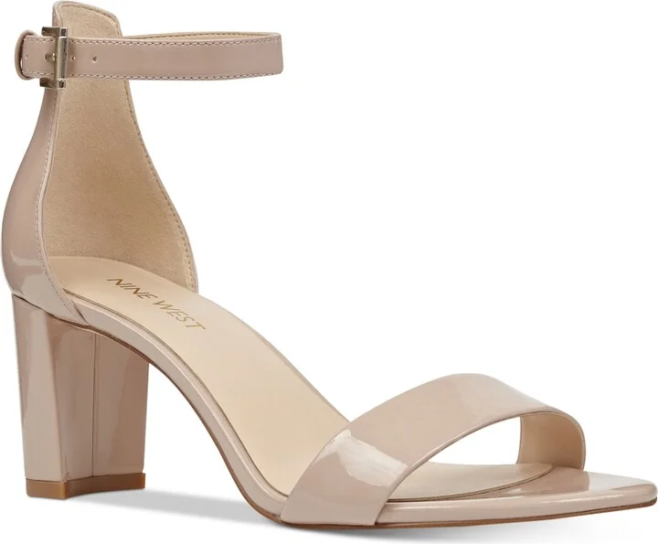 Nine West Women's Pruce High Block Heel Dress Sandals