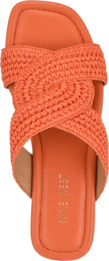 Nine West Women's Quara Woven Flat Slip-On Sandals - Image 4