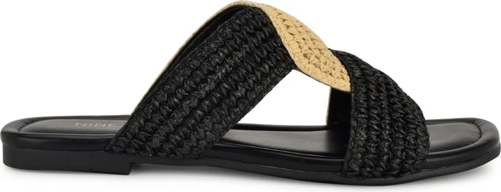 Nine West Women's Quara Woven Flat Slip-On Sandals - Image 6