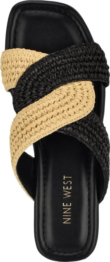 Nine West Women's Quara Woven Flat Slip-On Sandals - Image 8