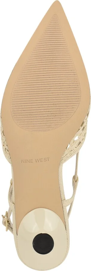 Nine West Women's Railen Pointy Toe Dress Pumps - Ivory, Black - Image 6