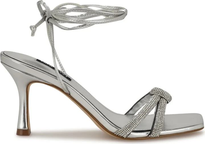 Nine West Women's Raqchel Embellished Lace Up Dress Sandals - Image 2