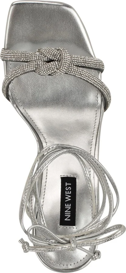 Nine West Women's Raqchel Embellished Lace Up Dress Sandals - Image 4
