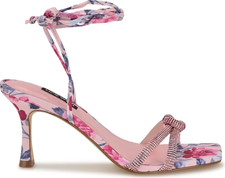 Nine West Women's Raqchel Embellished Lace Up Dress Sandals - Image 10