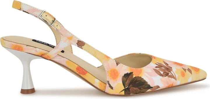 Nine West Women's Renela Kitten Heel Slingback Pumps - Image 2