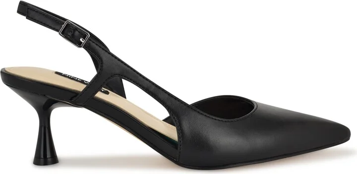 Nine West Women's Renela Kitten Heel Slingback Pumps - Image 6