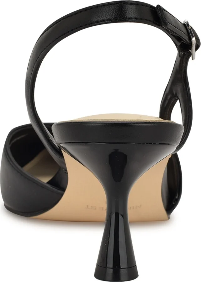 Nine West Women's Renela Kitten Heel Slingback Pumps - Image 7