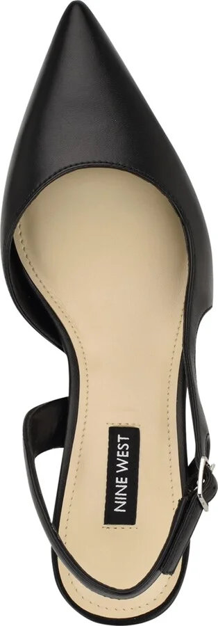 Nine West Women's Renela Kitten Heel Slingback Pumps - Image 8