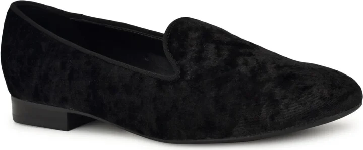Nine West Women's Renold Velvet Slip-On Smoking Slipper