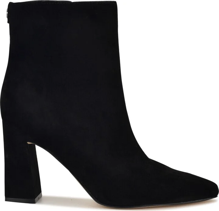 Nine West Women's Reraye Flared Block Heel Ankle Booties - Image 6