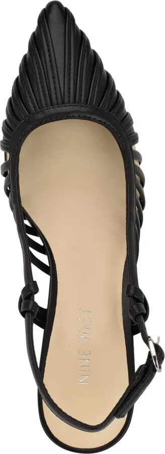 Nine West Women's Resta Pointy Toe Slingback Pumps - Image 4