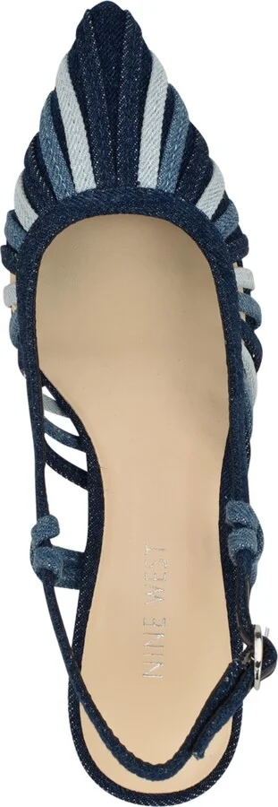Nine West Women's Resta Pointy Toe Slingback Pumps - Image 8
