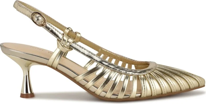 Nine West Women's Resta Pointy Toe Slingback Pumps - Image 11