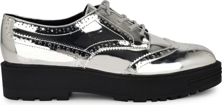 Nine West Women's Resttin Wingtip Platform Oxfords - Image 2