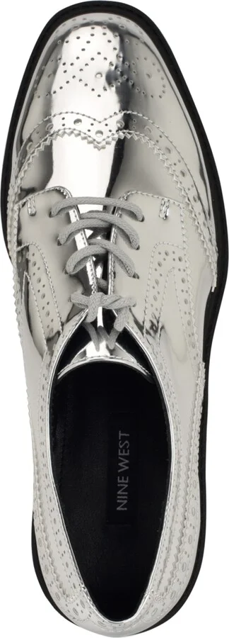 Nine West Women's Resttin Wingtip Platform Oxfords - Image 4