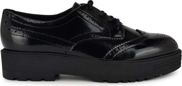 Nine West Women's Resttin Wingtip Platform Oxfords - Image 6