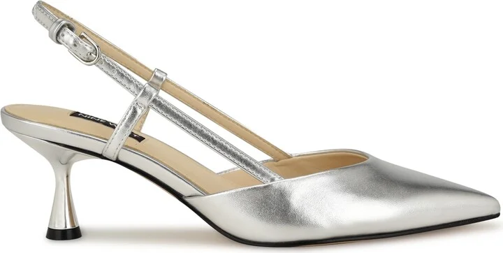 Nine West Women's Rhonda Kitten Heel Slingback Pumps - Image 2
