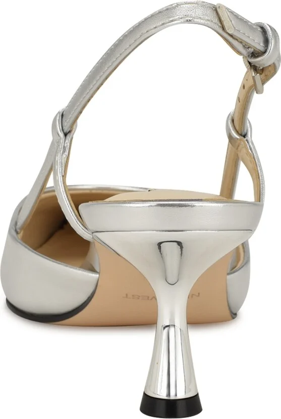 Nine West Women's Rhonda Kitten Heel Slingback Pumps - Image 3