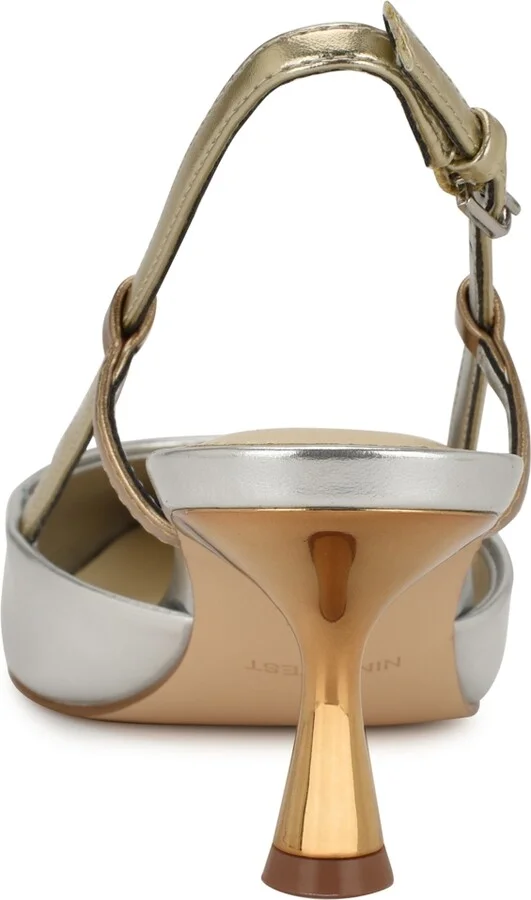 Nine West Women's Rhonda Kitten Heel Slingback Pumps - Image 7