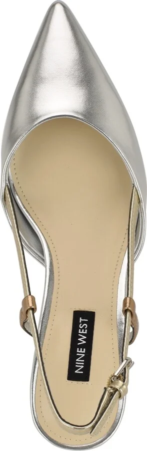 Nine West Women's Rhonda Kitten Heel Slingback Pumps - Image 8