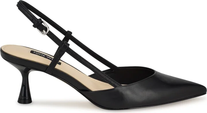 Nine West Women's Rhonda Kitten Heel Slingback Pumps - Image 11
