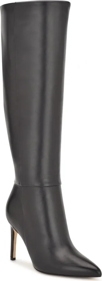 Nine West Women's Richy Pointy Toe Knee High Stiletto Boots