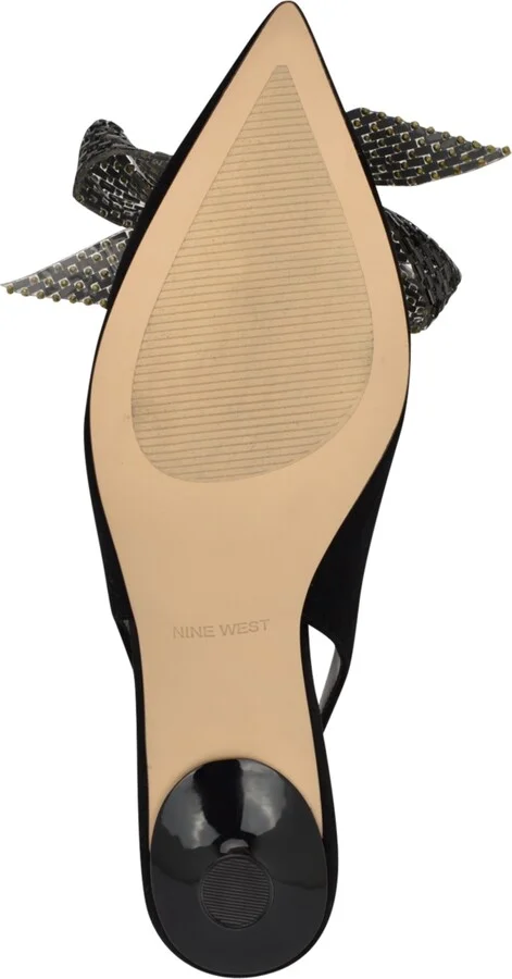 Nine West Women's Rills Embellished Bow Slingback Pumps - Image 5