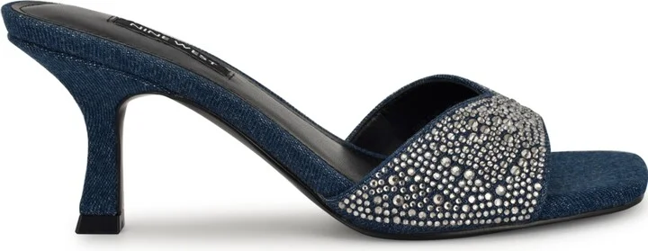 Nine West Women's Rokke Slip-On Tapered Heel Sandals - Image 2