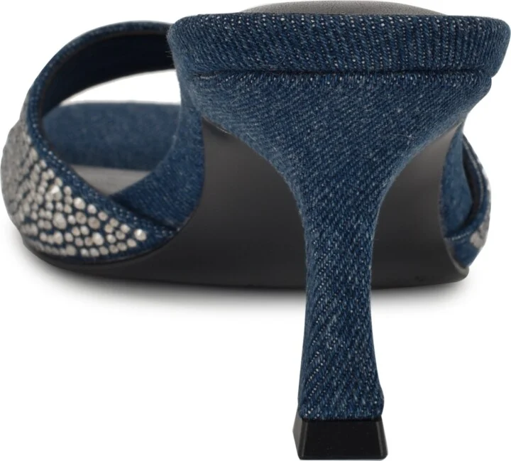 Nine West Women's Rokke Slip-On Tapered Heel Sandals - Image 3