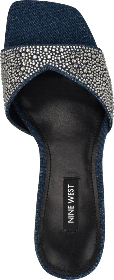 Nine West Women's Rokke Slip-On Tapered Heel Sandals - Image 4