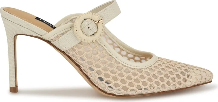 Nine West Women's Rondel Buckle Strap Slip-On Pumps - Image 6