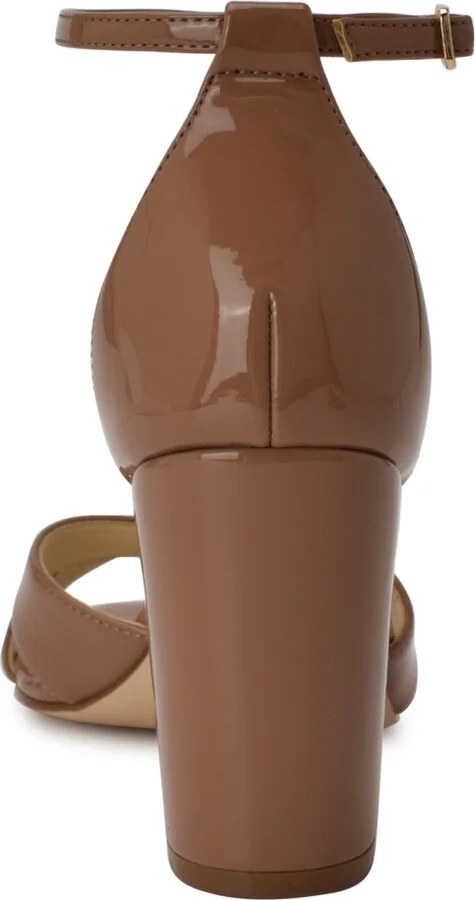 Nine West Women's Saile Criss-Cross High Block Heel Sandals - Image 3