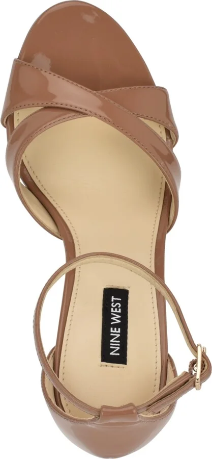 Nine West Women's Saile Criss-Cross High Block Heel Sandals - Image 4