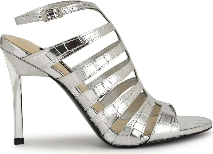 Nine West Women's Saleen Caged Stiletto Sandals - Image 2