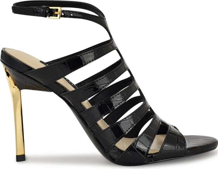 Nine West Women's Saleen Caged Stiletto Sandals - Image 6