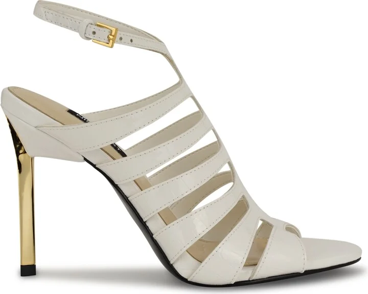 Nine West Women's Saleen Caged Stiletto Sandals - Image 10