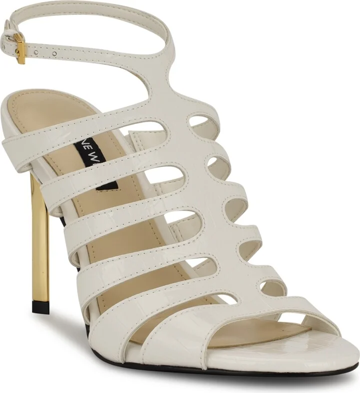 Nine West Women's Saleen Caged Stiletto Sandals - Image 11