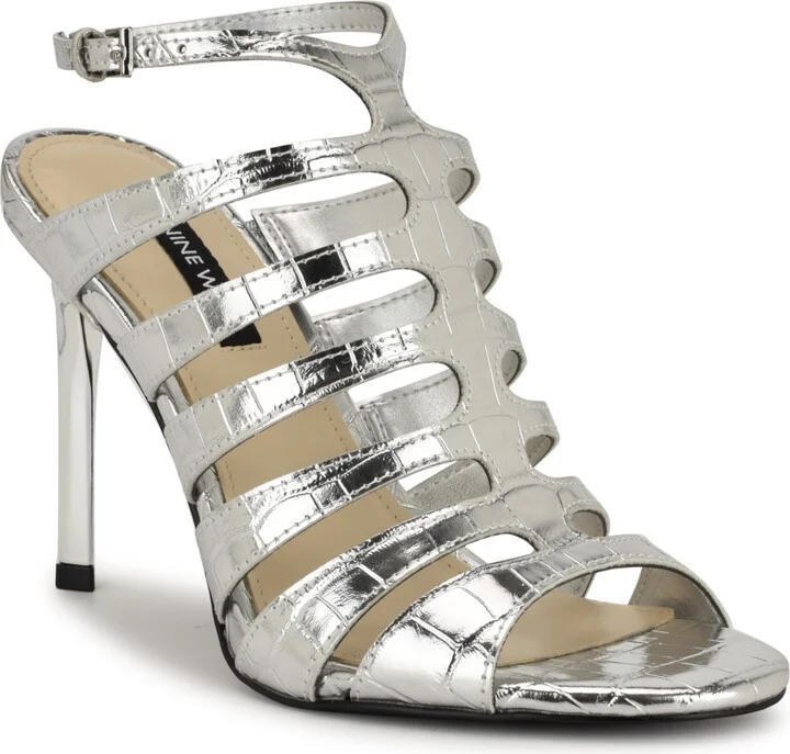 Nine West Women's Saleen Caged Stiletto Sandals