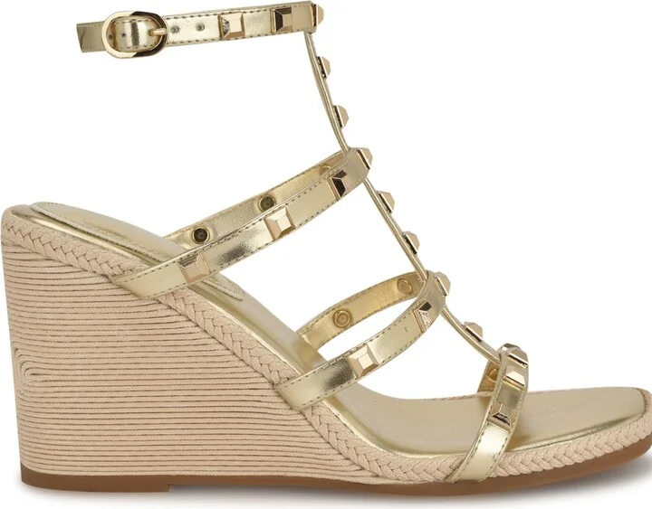 Nine West Women's Sardis Square Toe Wedge Sandals - Image 2